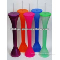 colorful transparent Plastic Beer Cup Yard Glass yard slush ice cup